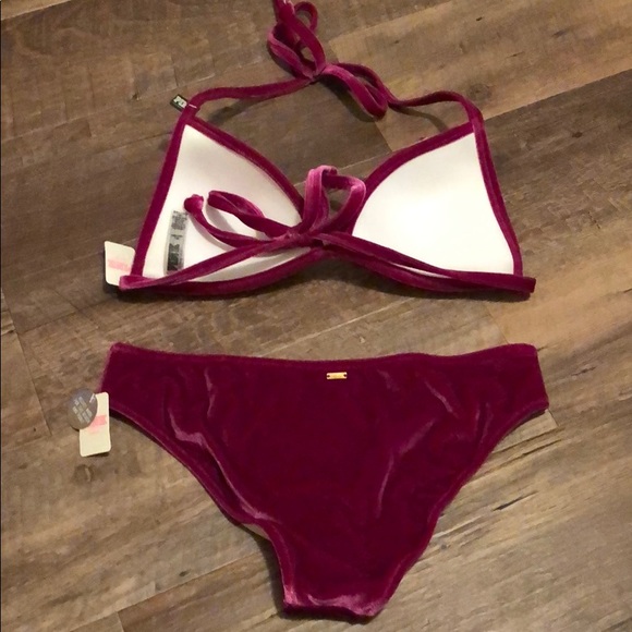 New VS Pink Velvet Bikini - Picture 5 of 5